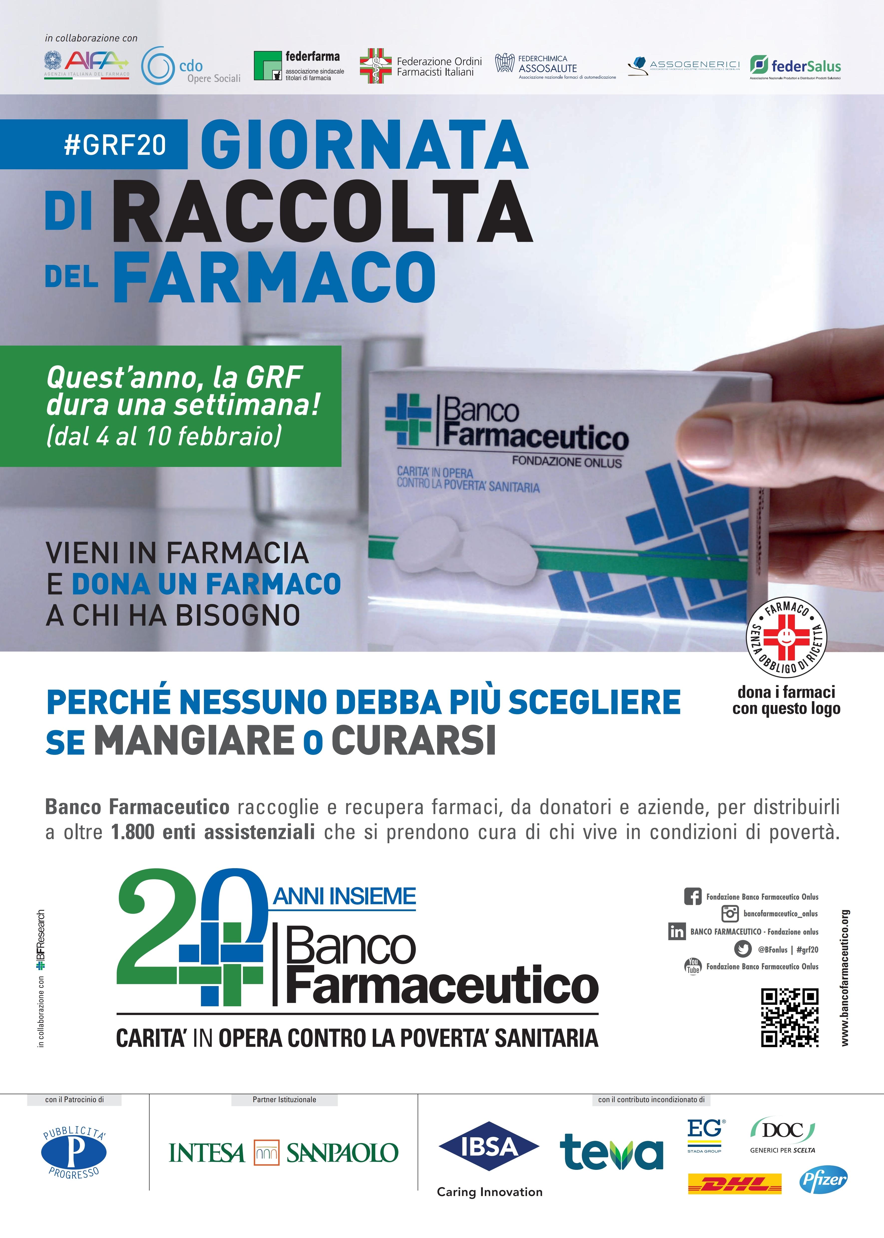 Giornata di Raccolta del Farmaco Banco Farmaceutico — Arcidiocesi